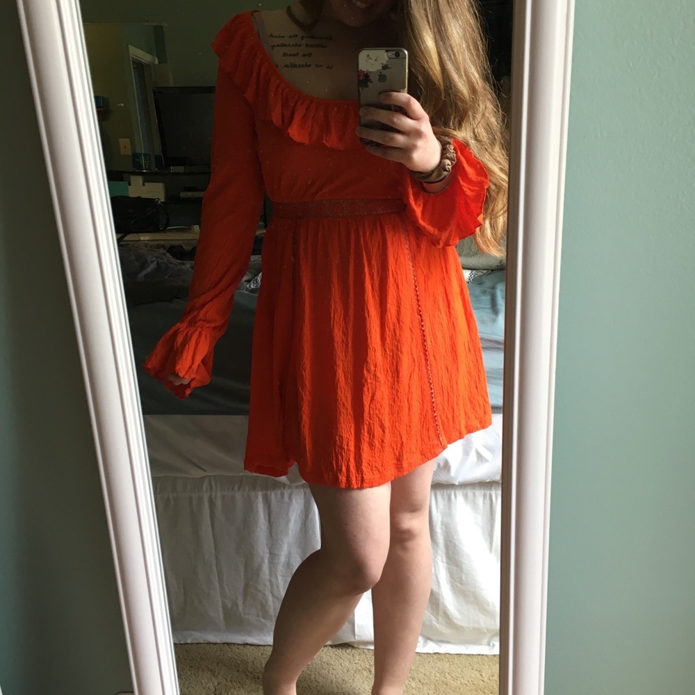 ASOS Design Extreme Scoop Neck Sundress Lace Trim - Picture 8 of 8